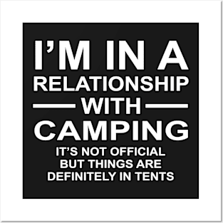 Relationship With Camping Are In Tents Funny Pun Posters and Art